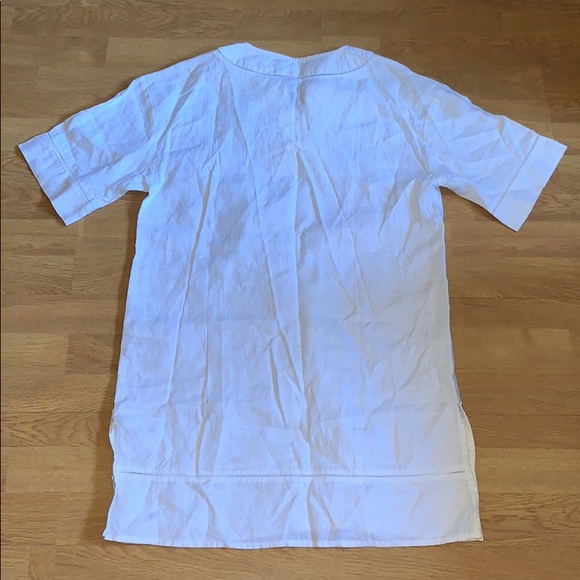 NWT LK Bennett White Linen Tunic Dress, Size Small - Picture 6 of 15